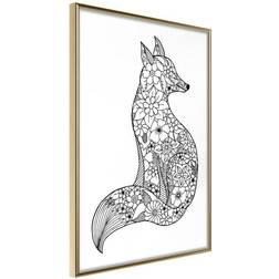 Arkiio Affisch Flower Fox [Poster] 40x60 Poster